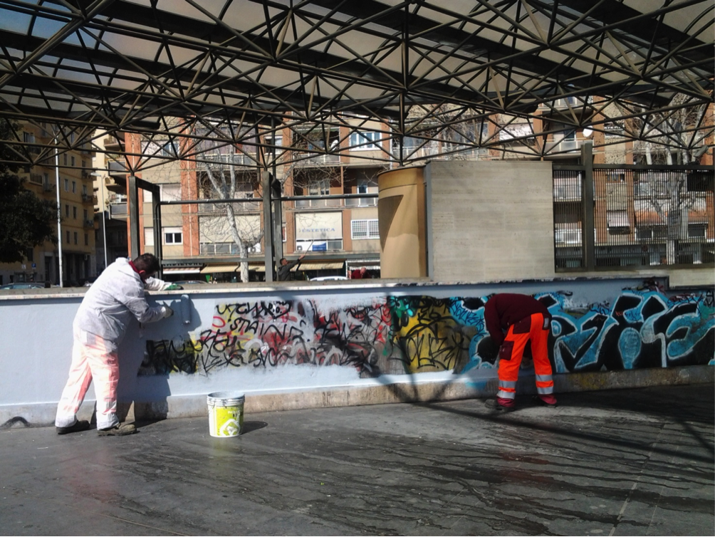 “OGGI PULIZIA STAZIONE METRO CIPRO”