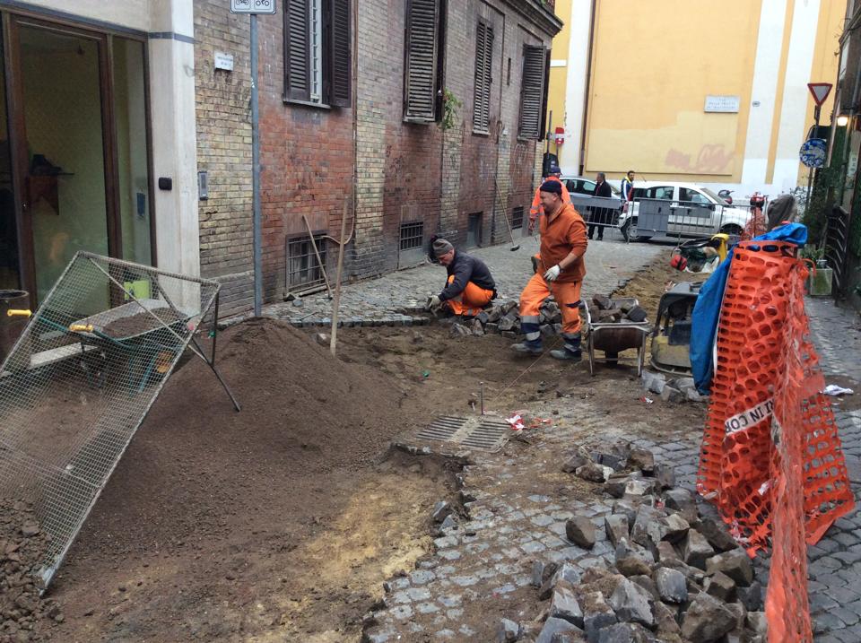 LAVORI STRADALI A TRASTEVERE, A BREVE IL COMPLETAMENTO