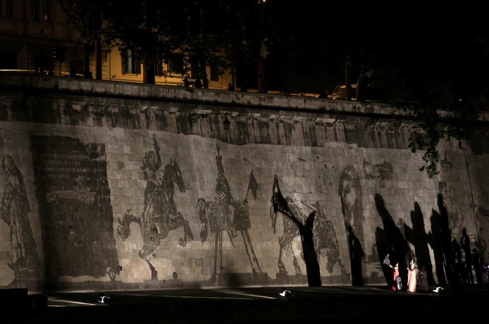 NATALE DI ROMA: INAUGURATA L’OPERA “TRIUMPHS and LAMENTS di WILLIAM KENTRIDGE