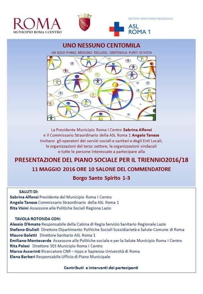 PIANO SOCIALE MUNICIPIO 1