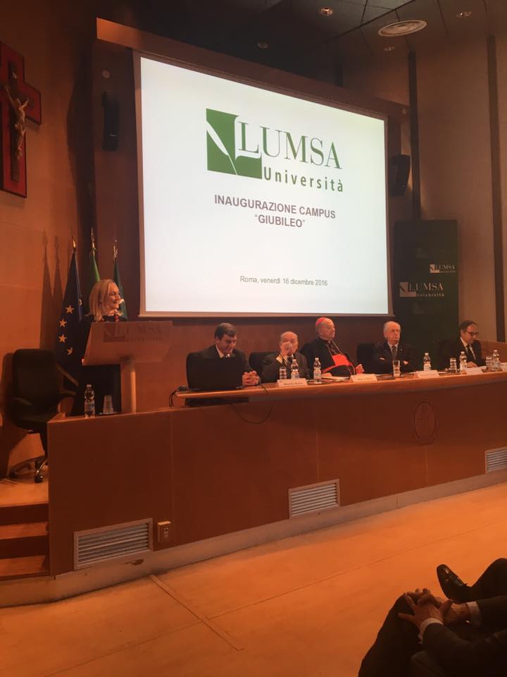 UNIVESITA’ LUMSA – INAUGURAZIONE NUOVO COMPLESSO GIUBILEO
