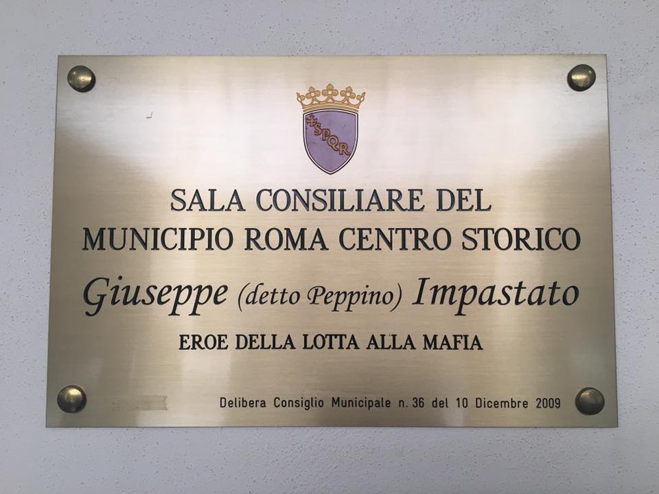IL CONSIGLIO DEL MUNICIPIO I IN MEMORIA DI PEPPINO IMPASTATO