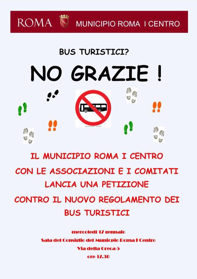 BUS TURISTICI?  NO GRAZIE !