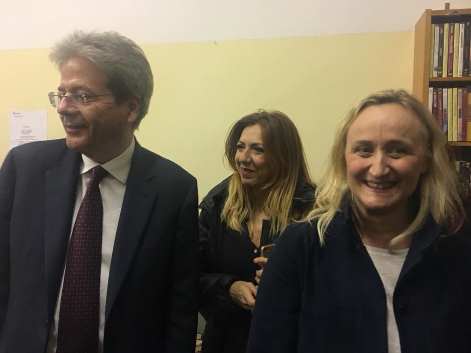PAOLO GENTILONI VISITA IL CENTRO ANZIANI ESQUILINO