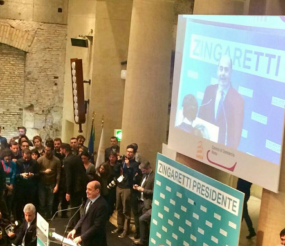NICOLA ZINGARETTI PRESIDENTE