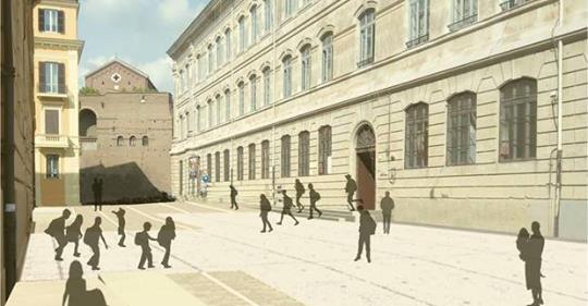 PROGETTO PER UNA PIAZZA PUBBLICA TRA LE SCUOLE REGINA ELENA E BUONARROTI
