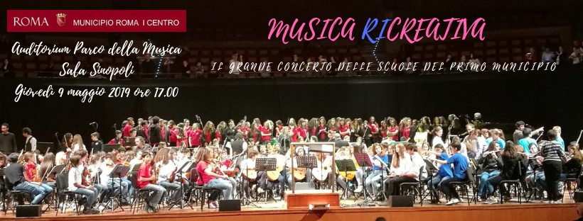 GRANDE CONCERTO DELLE SCUOLE DEL MUNICIPIO I ALL’AUDITORIUM PARCO DELLA MUSICA