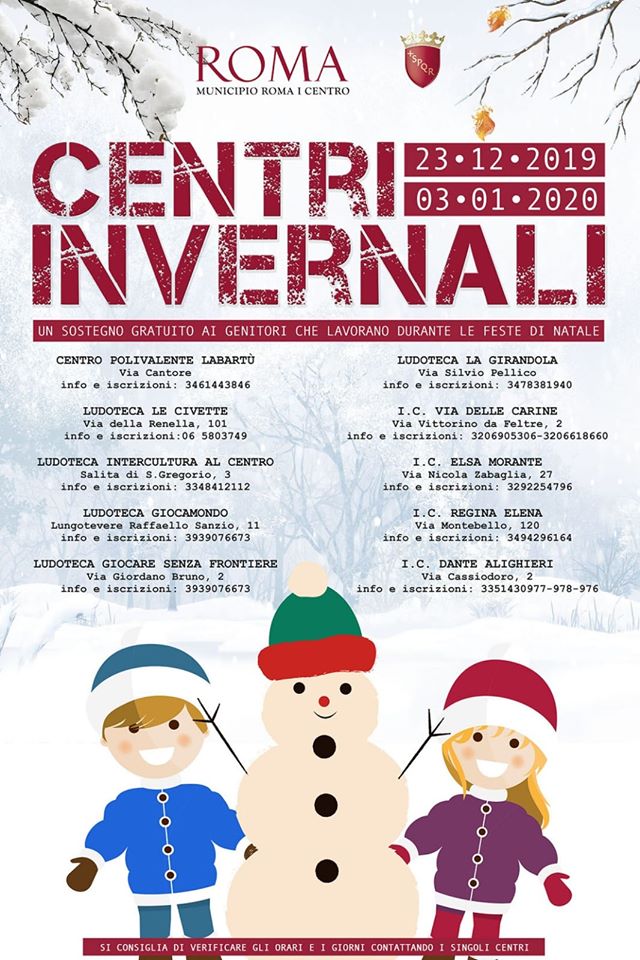 CENTRI RICREATIVI INVERNALI
