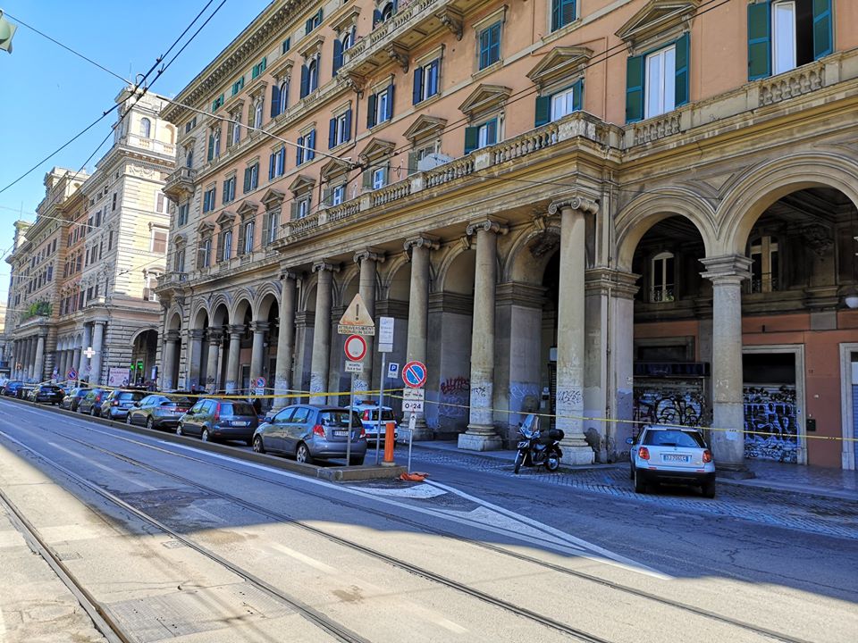 INIZIA IL RILIEVO DEI PORTICI A PIAZZA VITTORIO