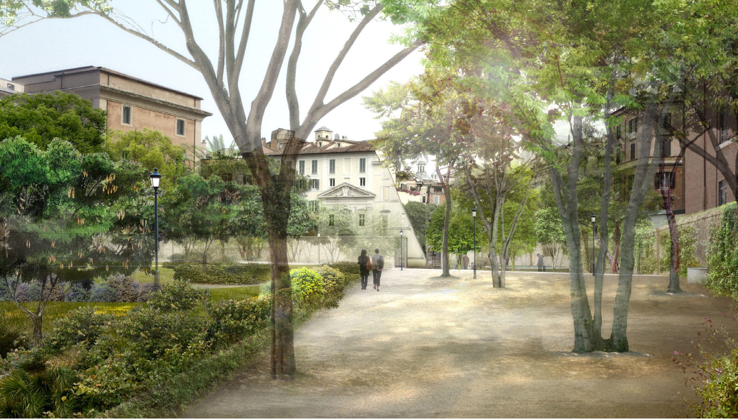 VIA LIBERA AL GIARDINO BAROCCO A VIA GIULIA