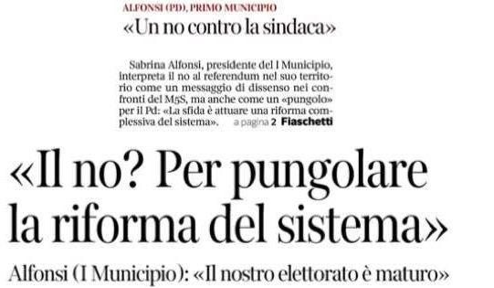 UN NO PERCHE’ VOGLIAMO DI PIU’