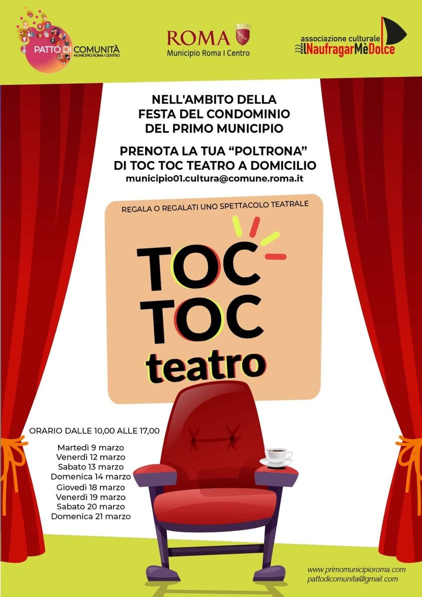 TOC TOC, IL TEATRO NEI CORTILI
