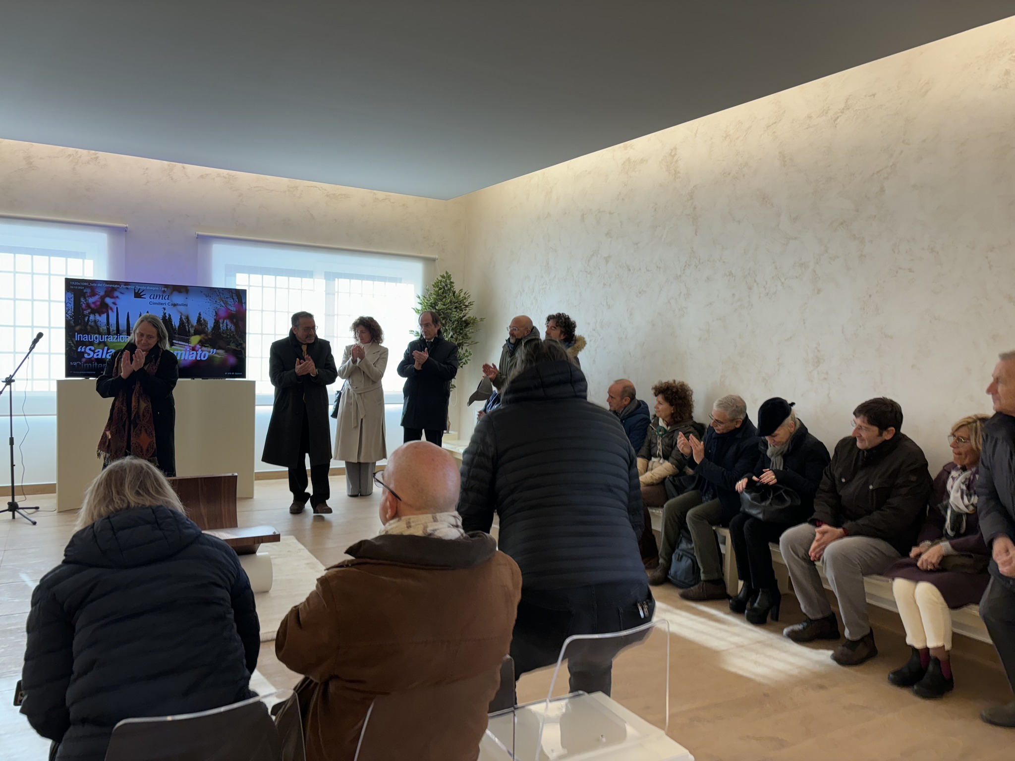 INAUGURAZIONE SALA DEL COMMIATO CIMITERO FLAMINIO