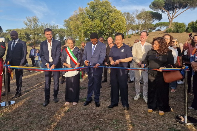 INAUGURATA LA ‘BIBLIOTECA DEGLI ALBERI E DEI FIORI A VILLA PAMPHILJ’  PROGETTO DI FORESTAZIONE DI ROMA CAPITALE E FAO