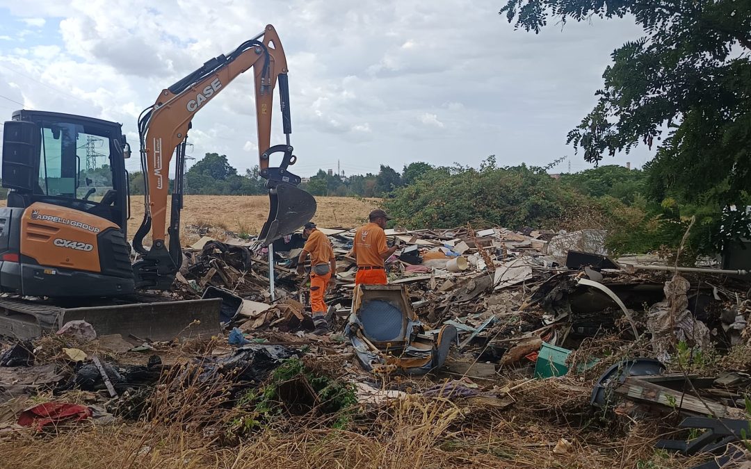 RIMOZIONE DISCARICA A TOR CERVARA