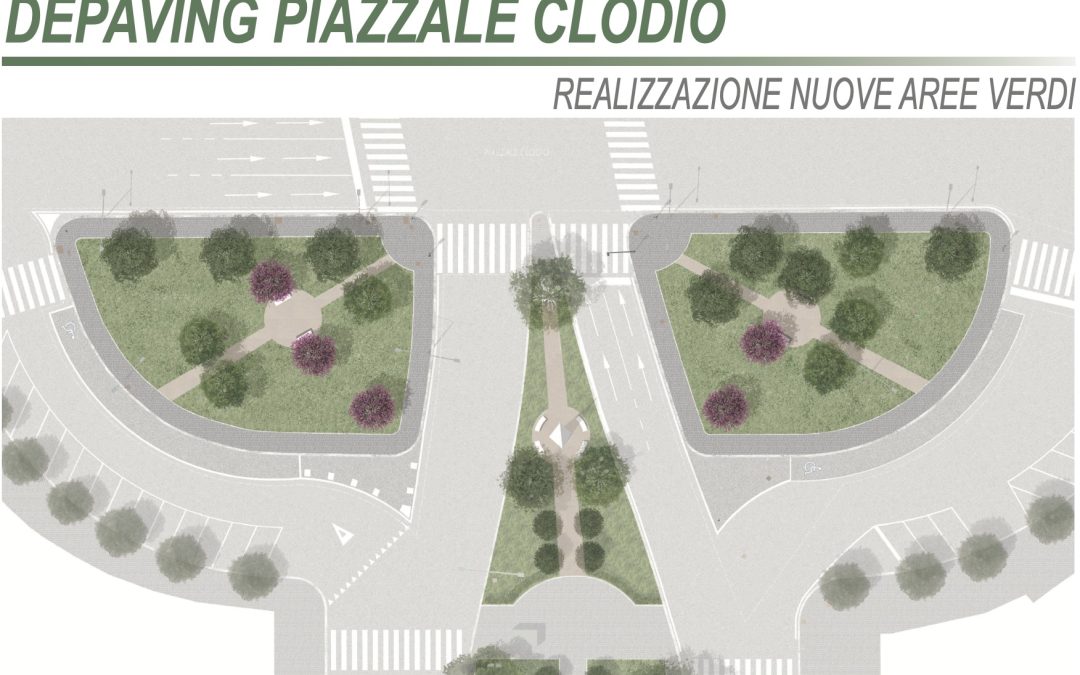 DEPAVING A PIAZZALE CLODIO