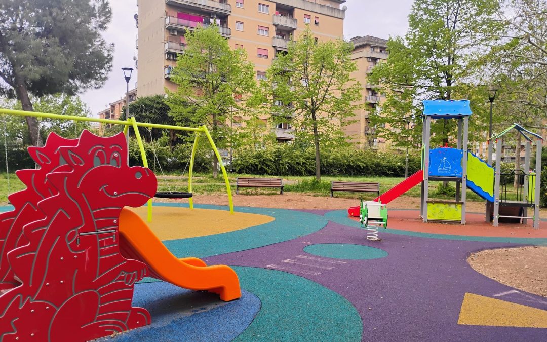 NUOVA AREA GIOCHI AL PARCO CAMPAGNA